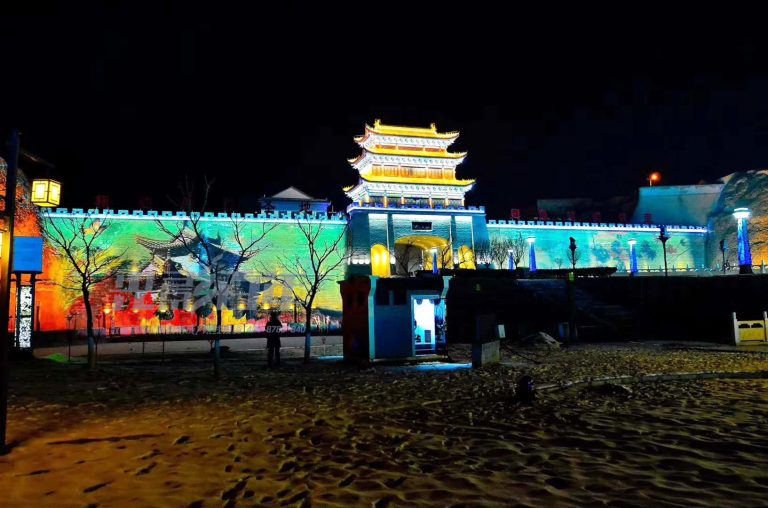 光影百年建筑投影案例--慶陽古城 光影百年建筑投影案例--慶陽古城